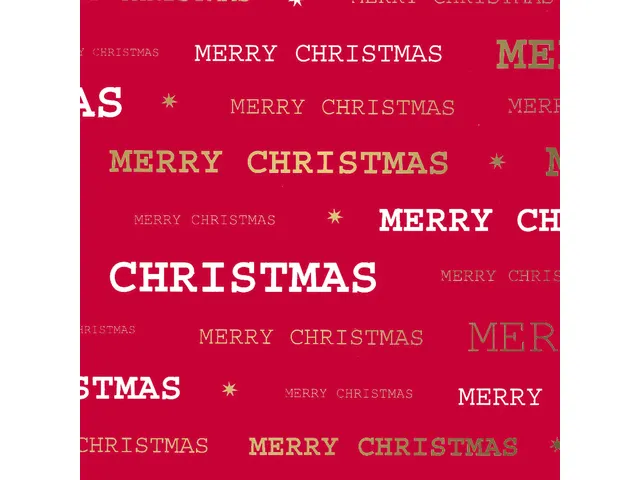 Toonbankrol Kerst papier rood 80 grams 30 cm breed 200 meter