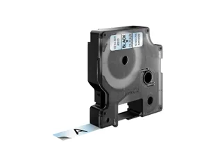 Labeltape Dymo 45010 D1 S720500 12mmx7m zwart op transparant - 13