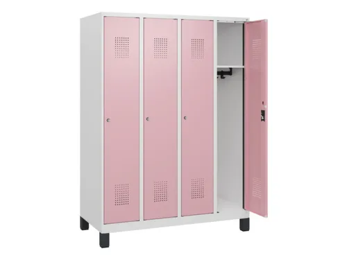 schoollocker,HxBxD 1630x1200x500mm,4vak,vak B 300mm,cil.-slot,voeten
