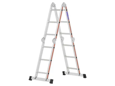 multifunctionele vouwladder,4x3,sporten,balk L 3,47m,aluminium