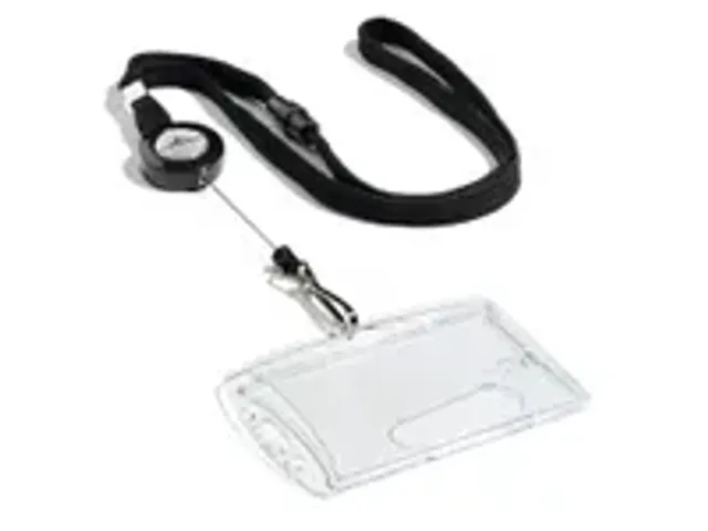 OUTLET Lacet textile 10 avec enrouleur et attache mousqueton noir