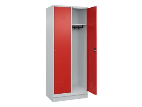 locker,HxBxD 1950x800x500mm,2vak,vak B 400mm,cil.-slot,sokkel