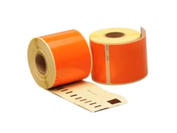 Dymo Compatible Label 99014 54x101mm Oranje