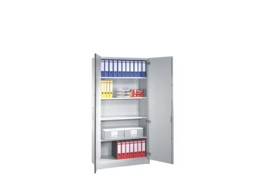 Draaideurkast Hxbxd 1980x800x440mm 5 Oh Lichtgrijs/Lichtgrijs