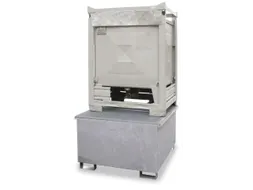 Opvangbak 2x Ibc Opvangvol. 1000l Staal 485x 2680x 1300mm Verzinkt