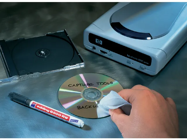 Feutre CD edding 8500 pointe ogive 1mm noir