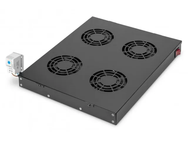 Ventilatorunit voor 483 mm (19 inch) 4 ventilatoren incl. thermostaat