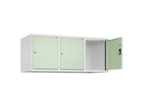 opzetkast,v. locker,3vak.,vak B 400mm,HxBxD 500x1200x500mm
