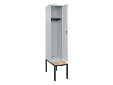 locker met bank,HxBxD 2120x400x815mm,1vak,vak B 400mm,cilinderslot