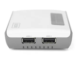 2-poorts USB 2.0 draadloze multifunctionele netwerkserver 300 Mbps - 3