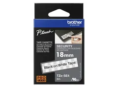Labeltape Brother P-touch TZe-SE4 18mm wit