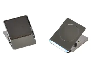 Papierklem MAUL magnetisch vierkant 40mm capaciteit 25mm zilver - 2