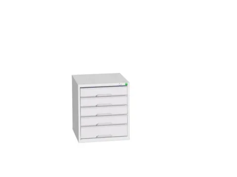 ladekast HxBxD 600x525x550mm 5laden romp RAL7035 front RAL7035