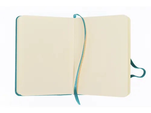 Schetsboek Kangaro A6 dark turquoise PU HC 80 vel 140gr roomwit met el