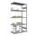 Rvs Inhaakstelling Aanbouw 2000x1010x535mm 5legborden Vaklast 200kg