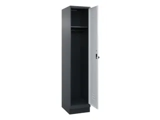 locker,HxBxD 1950x400x500mm,1vak,vak B 400mm,draaigrendel,sokkel - 2