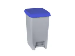 Slim,pedaalemmer 60L grijs/blauw