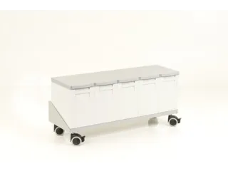 Onderwagen Voor 5 Afvalbakken 15 Liter - 3