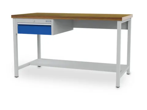 werkbank,HxBxD 860x1500x750mm,onderstel RAL3003,fronten RAL9005