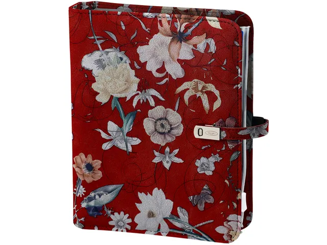 Organizer Kalpa A5 + agenda 2025-2026 7dagen/2pagina's bloemen bruin