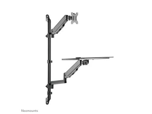 Neomounts WL90-325BL1 Zit-sta werkstation wand - 17-32 inch - 1-9 kg (