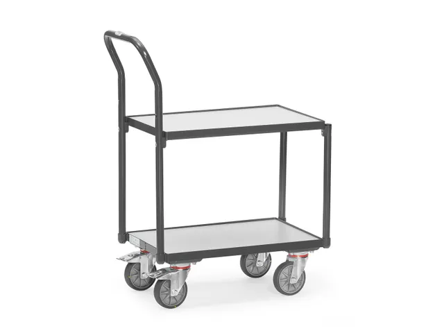 Esd-etageroller Met Duwbeugel 935400 250kg 605x405mm 2 Etages