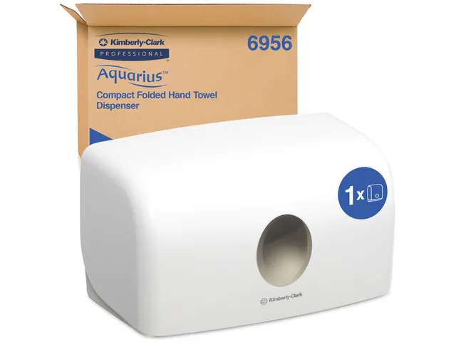 Handdoekdispenser Aquarius voor i-vouw mini wit 6956