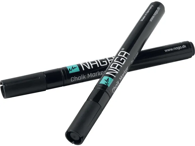 Glasbordmarker 2 Mm, Etui Met 2 Stuks, Zwart