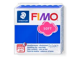 Boetseerklei Fimo soft 57 gram brilliantblauw