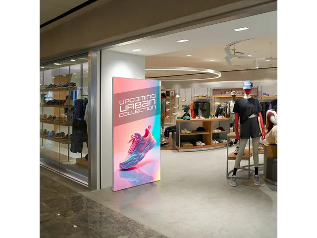 Bannerframe Brightbox Fold&Go 100x200cm LED verlicht Dubbelzijdig