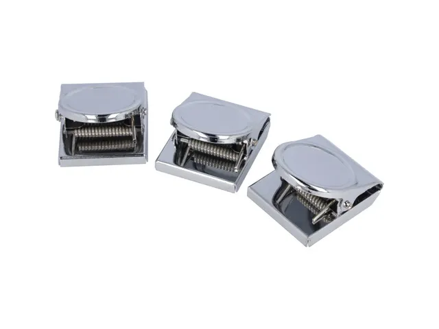 Clip magnétique Westcott 45x38mm 2 pièces Chromé