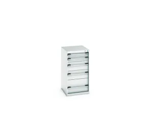 ladekast HxBxD 1000x525x650mm 5laden romp RAL7035 front RAL7035 - 7