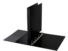 Ringband Quantore A4 4-rings D-mech 20mm PP zwart