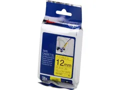Lettertape Brother Tze-Fx631 12Mm zwart op geel