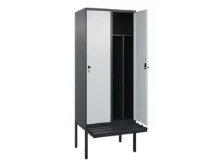 locker voor scheiding van kleding,HxBxD 2120x800x815mm,2vak - 2