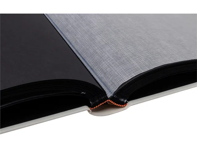 Fotoalbum Exacompta 29x32cm 60 zwarte pagina's Néo Déco wit