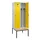 locker met bank,voor scheiding van kleding,HxBxD 2120x800x815mm,2vak