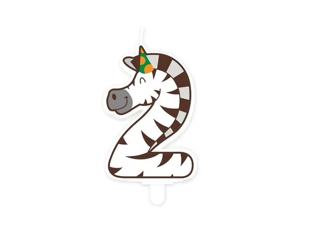 Jungle candle 2 Zebra