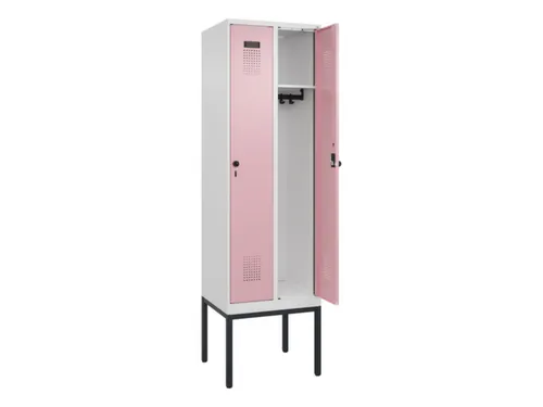 locker,HxBxD 2120x600x500mm,2vak,vak B 300mm,draaigrendel