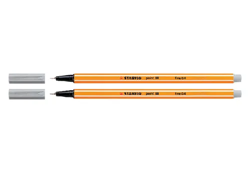 Fineliner STABILO point 88/94 licht grijs 0.4mm