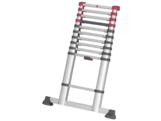 telescopische aanlegladder,11,sporten,balk L 3,22m,aluminium - 1
