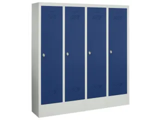 lockerkast v. kinderen,HxBxD 1300x1030x300mm,RAL7035,front RAL5010 - 2