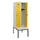 locker met bank,HxBxD 1950x600x815mm,2vak,vak B 300mm,draaigrendel