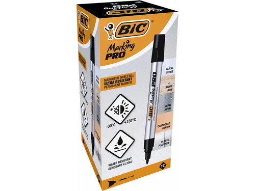 Viltstift Bic Pro rond medium zwart