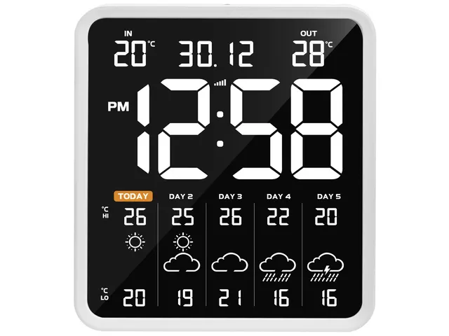 Weerstation Technoline WD 3035 230x253x29mm wit met 1 buitensensor