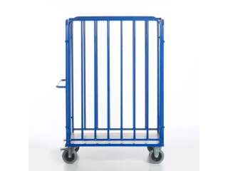 pakketwagen,draagverm. 600kg,laadvl. LxB 1200x740mm,houtetage,RAL5010 - 1