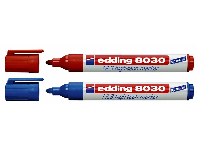Viltstift edding 8030 NLS High-Tech marker 1.5-3mm rood