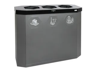 afvalverzamelstation,3x45l,HxBxD 830x950x355mm,3opening(en) - 1