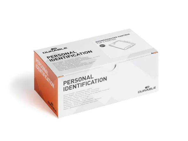 Durable 8924 Kaarthouder voor 2xVeiligheidspas 54x87mm 10 stuks