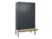 locker voor scheiding van kleding,HxBxD 2120x1200x815mm,4vak